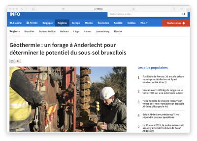 Explorando oportunidades de calefacción geotérmica alrededor de Bruselas, Bélgica