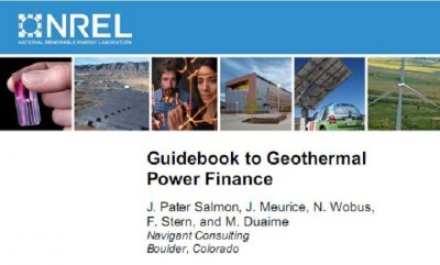 Guía útil para el financiamiento de energía geotérmica por NREL/Navigant