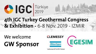 EGESIM, Atlas Copco y Clemessy se unen al Congreso Geotérmico IGC Turquía, noviembre de 2019