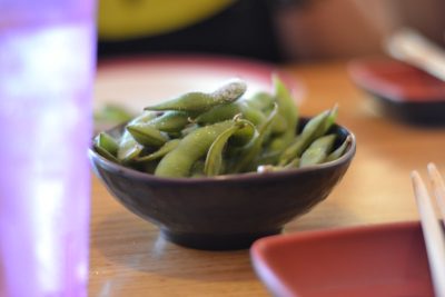 Frijoles cultivados con calor geotérmico en Hachimantai, Japón