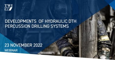 Seminario web: nueva tecnología de perforación con martillo DTH, 23 de noviembre