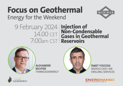 Webinar – Inyección de NCG en yacimientos geotérmicos, 9 de febrero de 2024
