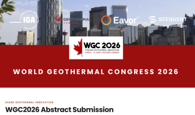 IGA abre el Portal de Resúmenes para el Congreso Mundial de Geotermia 2026