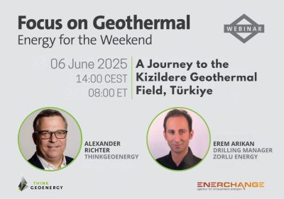Webinar “Focus on Geothermal”: Un viaje al campo geotérmico de Kizildere, 6 de junio de 2025