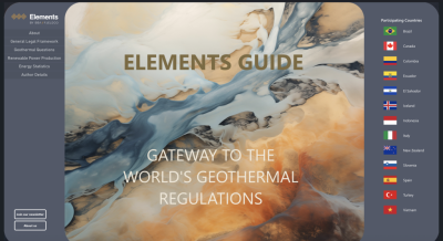 Elements Guide, una plataforma que ofrece información sobre legislación geotérmica global