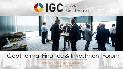 IGC Invest 2025 presenta vías para financiar proyectos geotérmicos en Europa