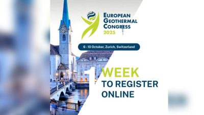 ¡Queda una semana! ¡Regístrate ahora para el Congreso Europeo de Geotermia 2025!