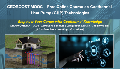 Nuevo curso online sobre energía geotérmica somera disponible en edX