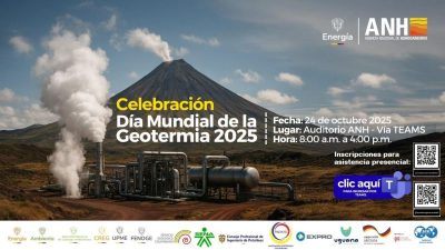 Colombia celebra en Bogotá jornada técnica del Mes de la Geotermia 2025, organizada por la ANH, el 24 de octubre
