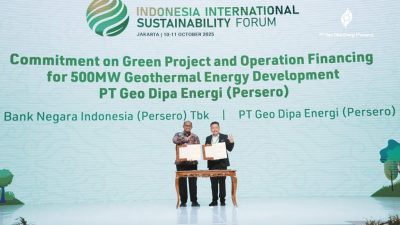 Geo Dipa y BNI firman un acuerdo de financiación verde para desarrollar geotermia en Indonesia