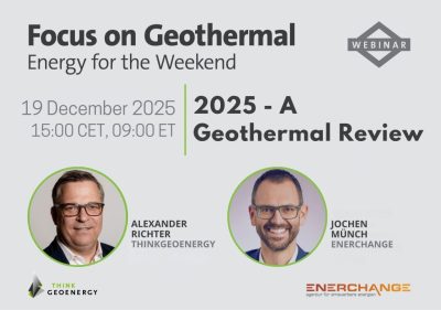 Seminario web: Análisis de fin de año del desarrollo geotérmico global, 19 de diciembre de 2025