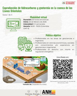 Nuevo curso: coproducción de hidrocarburos y geotermia en Colombia
